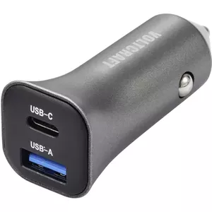 Car charger Voltcraft VC-RA381 38W, 3A, 2× USB-A and USB-C