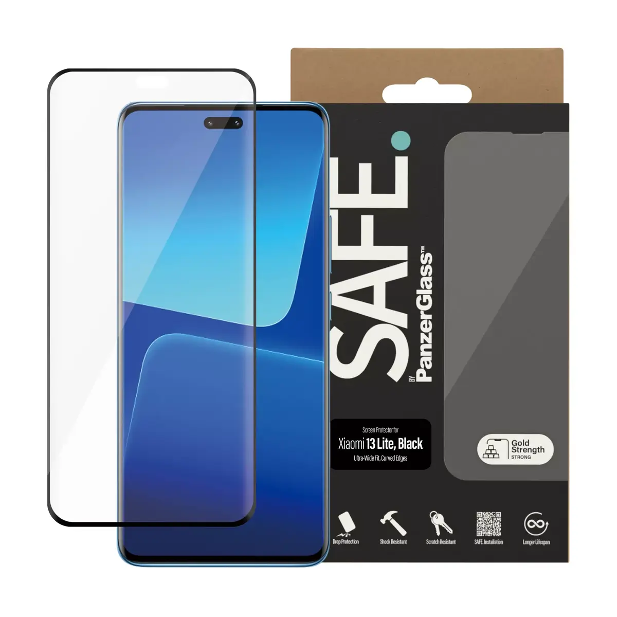 Ekrāna aizsargstikls PanzerGlass SAFE. by ® Xiaomi 13 Lite Photo 2