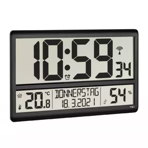 Digitālais sienas pulkstenis TFA-Dostmann 60.4520.01 higrometrs termometrs