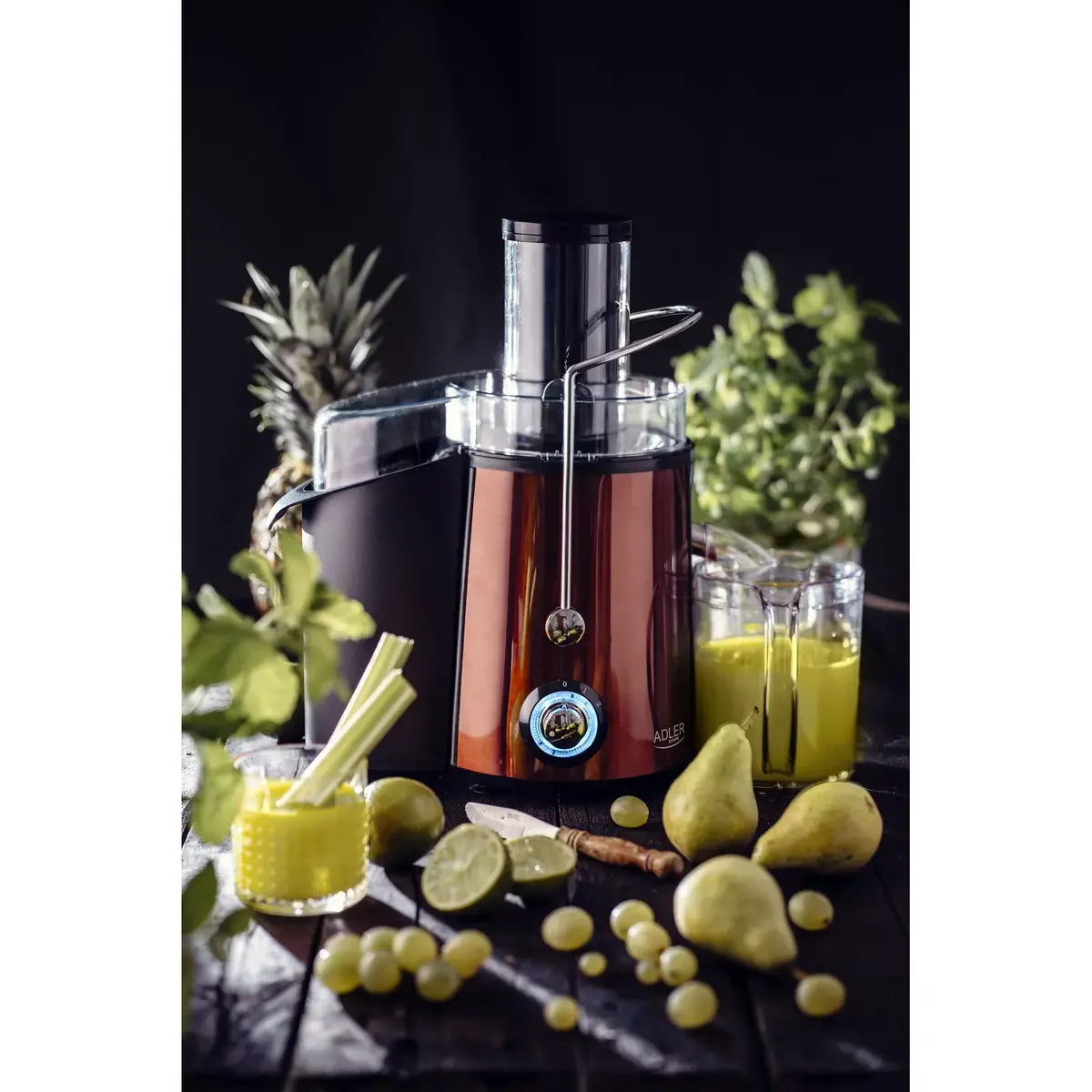 Центробежная соковыжималка Adler AD 4129 Copper Photo 6