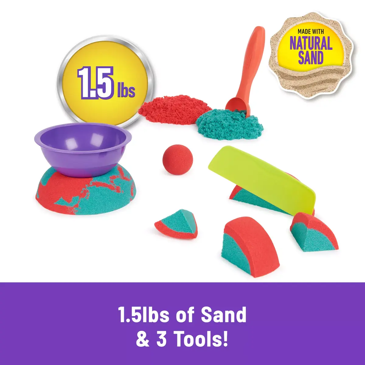 Spinmaster Mold n’ Flow Kinetic Sand 1.5 lb Photo 2