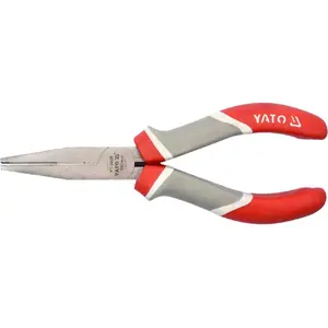 Flat nose pliers YATO YT-2029, carbon steel, 160 mm, PP/TPR handles