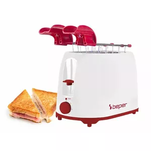 Toaster Beper P101TOS100 2-slice compact design, stainless steel housing, adjustable browning