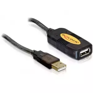 USB Cable DeLOCK 82308 5m Male/Female Black