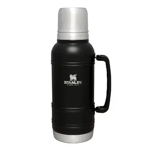 Термос STANLEY 1.4 л — нержавеющая сталь, чёрный