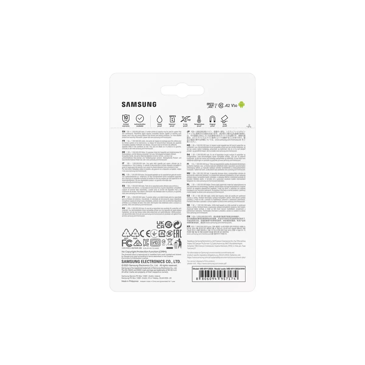 MicroSDXC Samsung 128GB MB-MY128S Photo 9