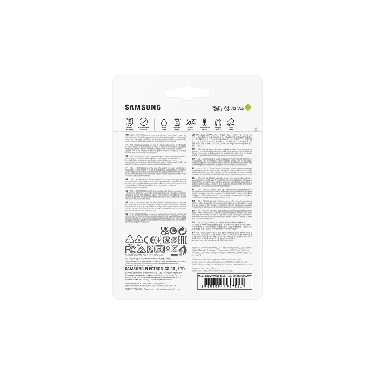 MicroSDXC Samsung 256GB MB-MY256S Photo 9
