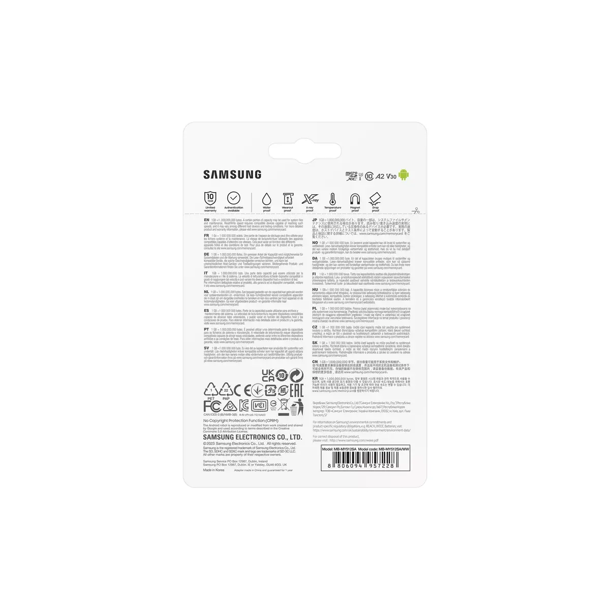 MicroSDXC Samsung 512GB MB-MY512S Photo 9