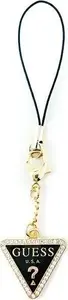 Phone strap charm GUESS Triangle Diamond with rhinestones — decorative mobile accessory