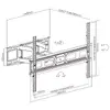 Full Motion TV Mount Bracket Equip 37"-80" Photo 12