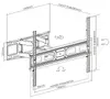 Full Motion TV Mount Bracket Equip 37"-80" Photo 6