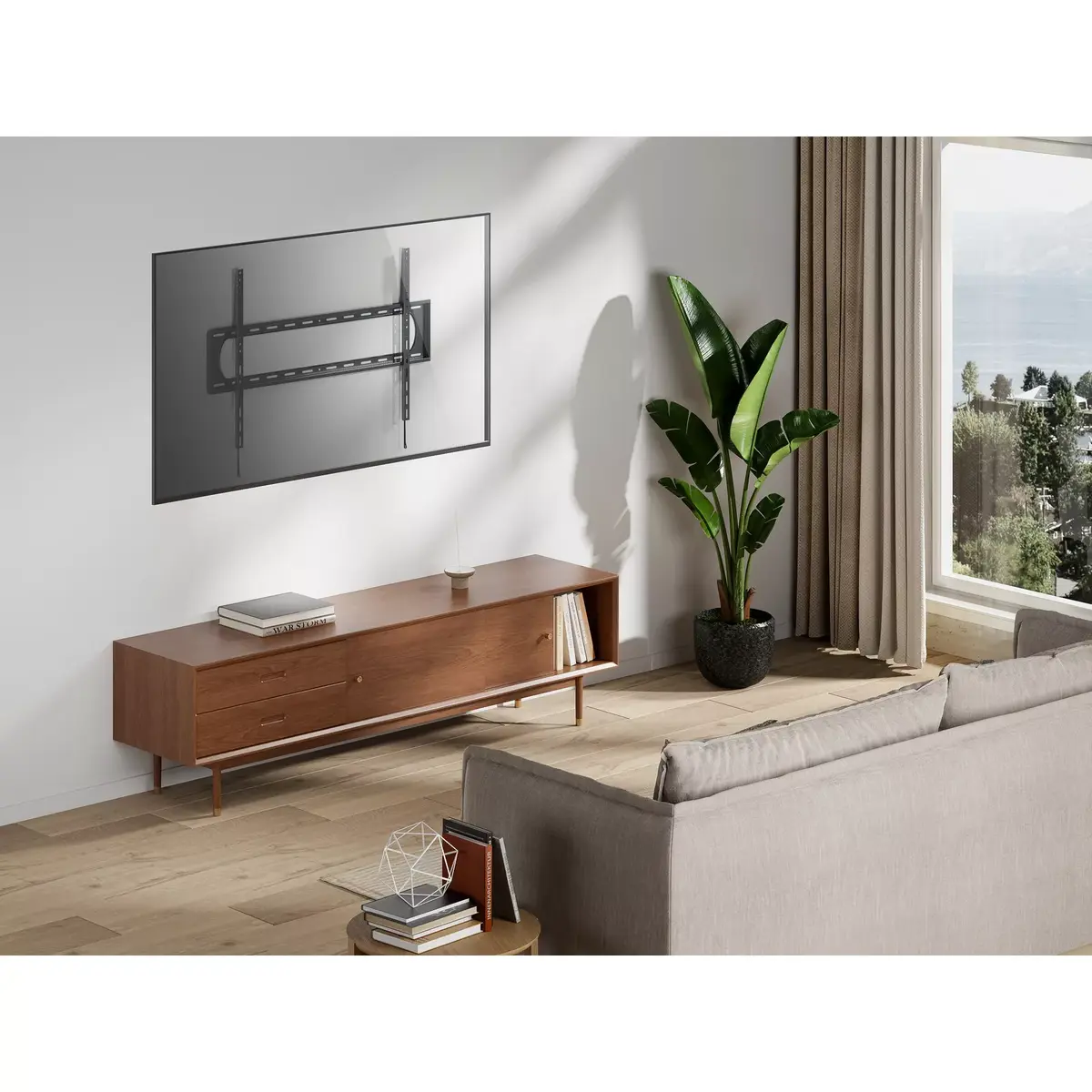 Fixed TV Mount Bracket Equip 60"-120" Photo 5
