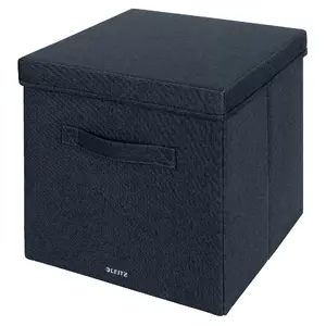 File Storage Box Leitz 61450089 Cardboard Fabric Grey 330x325x380mm