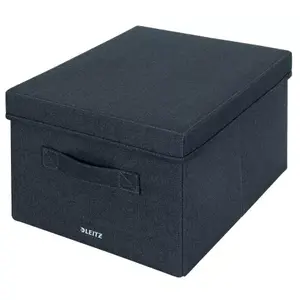 Storage box Leitz 61440089 Rectangular Fabric Blue 285x203x380 mm