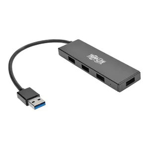 Tripp Lite U360-004-SLIM хаб-разветвитель USB 3.2 Gen 1 (3.1 Gen 1) Type-A 5000 Мбит/с Черный