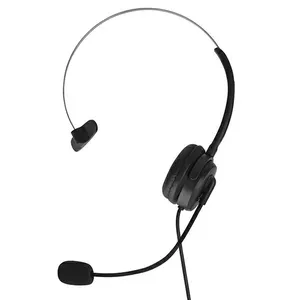 Xqisit Mono Wired Headset w| Mic black|black 43587