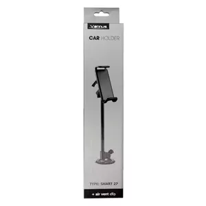 Auto turētājs telefonu VENNUS SMART UCH000124 — 27 cm, stiprinājums uz ventilācijas režģa un vējstikla