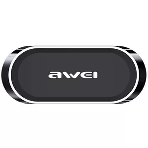 Магнитный автомобильный держатель для телефона Awei X20 на торпеду — металлик серый