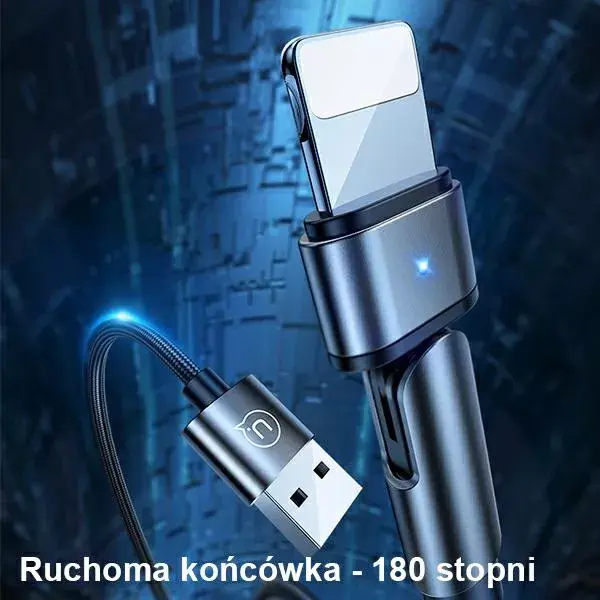 usams SJ476 Lightning USB cable 1m Photo 2