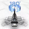 usams U60 pīts pagriežams microUSB kabelis 1 m Photo 3