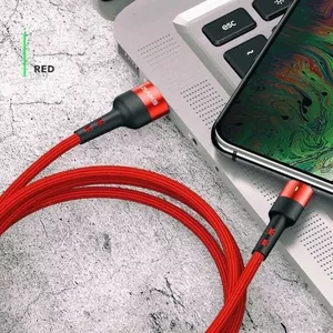 USB data cable usams U26 Lightning 1 m 2A fast charging red (SJ311IP02)