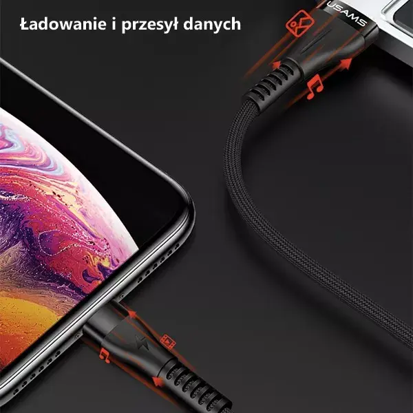 usams Lightning braided cable U33 1.2 m Photo 7