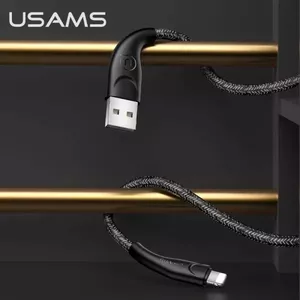 USB data cable usams U41 Lightning 1 m 2A black (SJ391USB01)