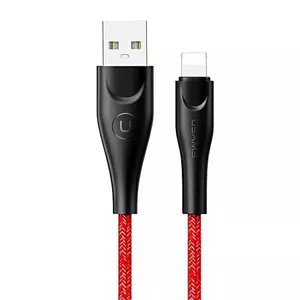 USB data cable usams U41 Lightning 2 m 2A red (SJ394USB02) braided