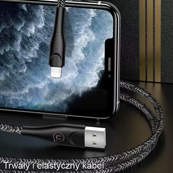 usams U41 Lightning cable 2m 2A Photo 2