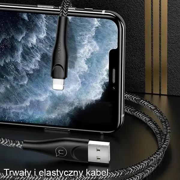 usams SJ397USB02 Lightning braided cable 3 m Photo 2