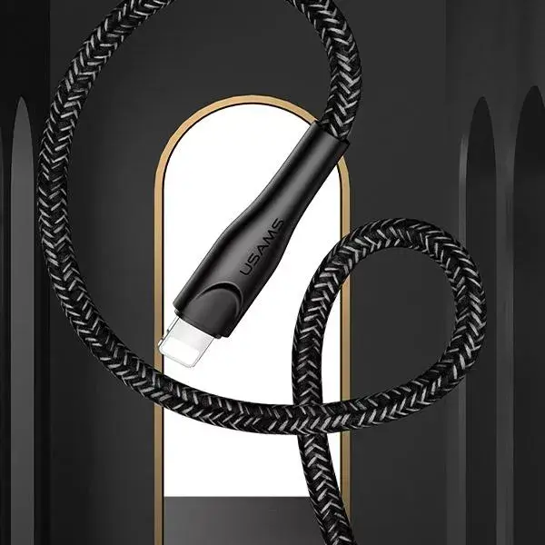 usams SJ397USB02 Lightning braided cable 3 m Photo 5