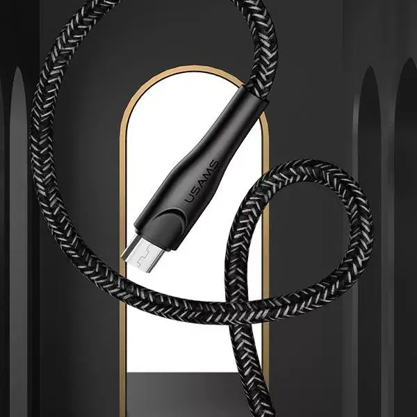 usams SJ393 microUSB braided cable 1m 2A Photo 5