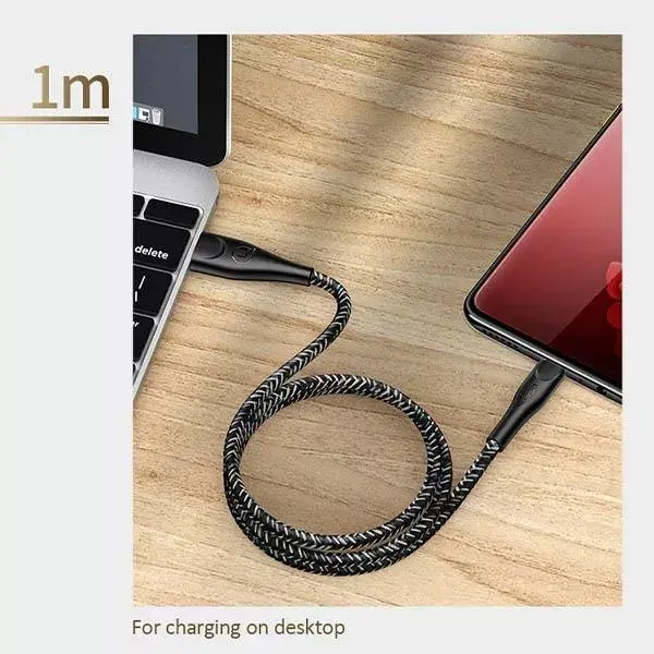 usams SJ393 microUSB braided cable 1m 2A Photo 6