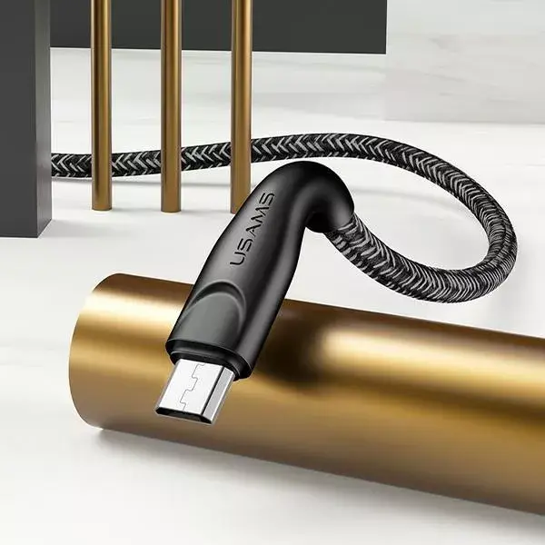 usams U41 microUSB pītā vads 2 m 2A Photo 4
