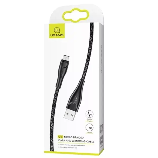 Cable usams U41 microUSB 3m 2A SJ399USB01 Photo 2