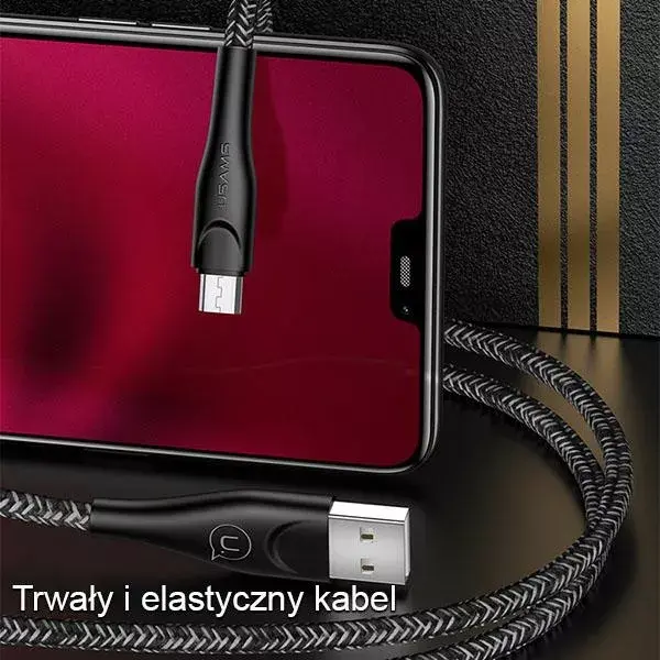USAMS microUSB U41 3m 2A cable SJ399USB02 Photo 2