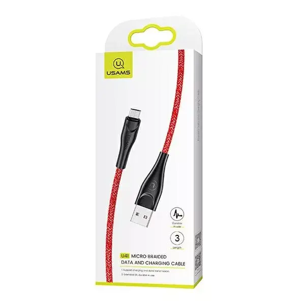 USAMS microUSB U41 3m 2A cable SJ399USB02 Photo 8