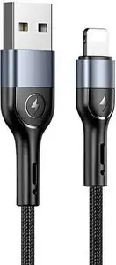 usams braided Lightning cable U55 1 m 2A black (model SJ448ZJ01)