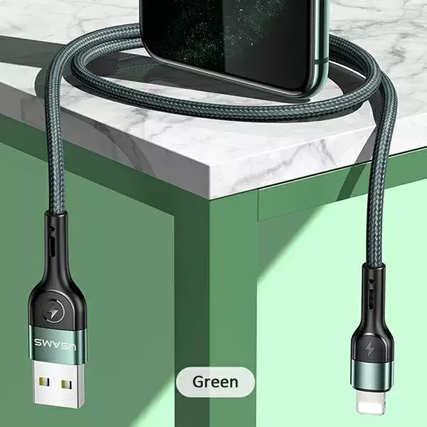 usams U55 Lightning braided cable 1 m Photo 7