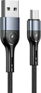 Кабель плетёный USAMS U55 micro USB 2A 1 м чёрный (SJ450ZJ01)