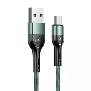 Кабель USB usams U55 SJ450USBSG02 плетёный micro USB 2A 1 м зелёный