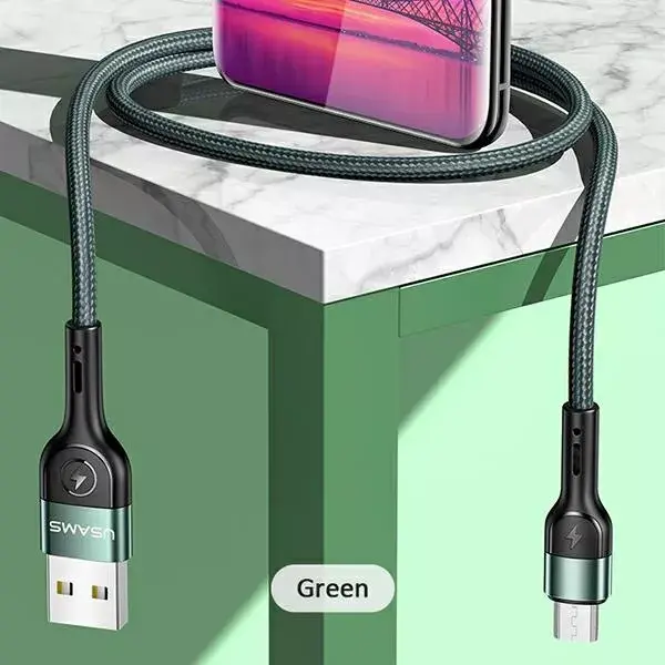 usams U55 SJ450USB02 micro USB плетёный 1 м Photo 6