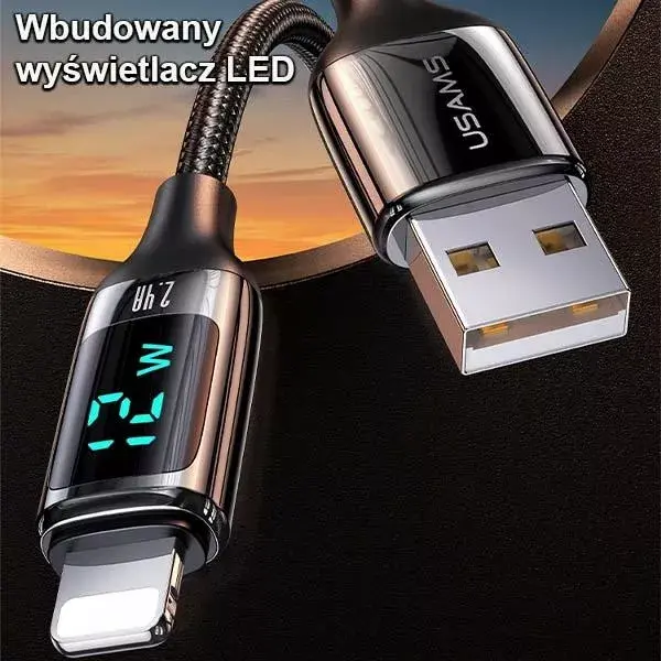 usams U78 Lightning USB кабель 1,2 м Photo 2