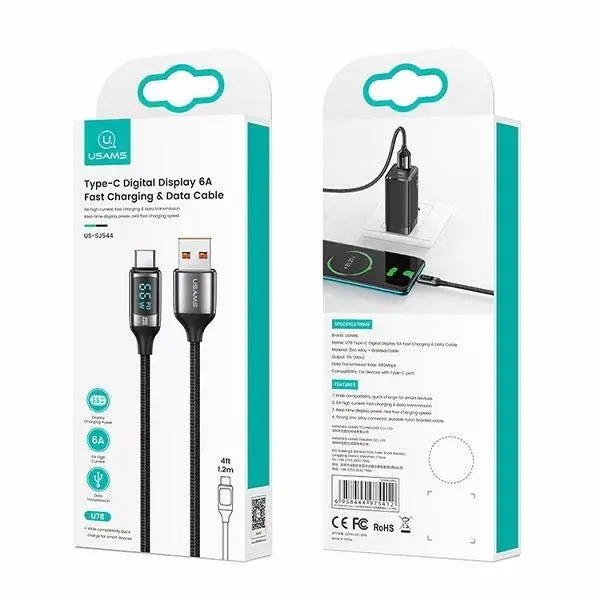 USB-C kabelis usams U78 SJ544USB02 1,2 m Photo 6