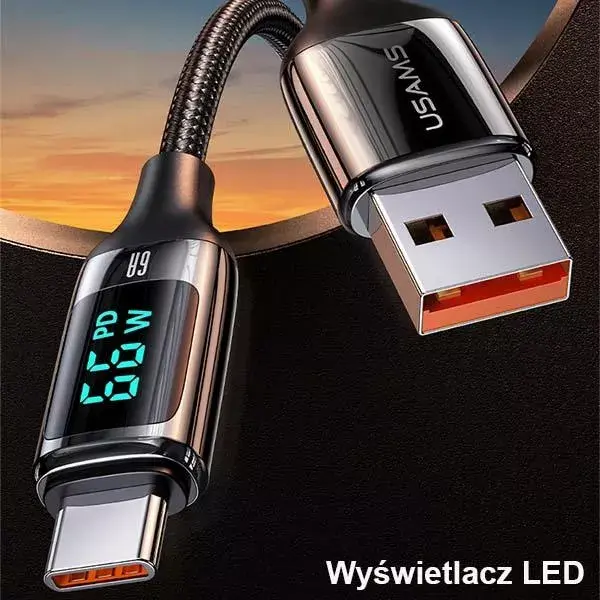 USB‑C vads usams SJ544USB01 1.2 m 6A Photo 2