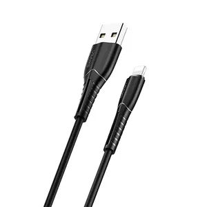 USAMS Lightning Cable SJ364USB01 1m 2A Fast Charge USB to Lightning, black
