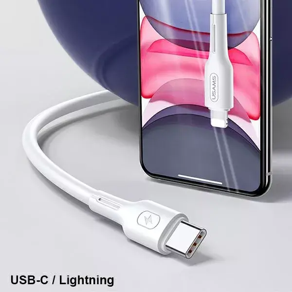 USAMS U43 USB-C to Lightning Cable 30W 1.2m Photo 4