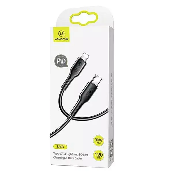 USAMS U43 USB-C to Lightning Cable 30W 1.2m Photo 8
