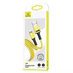 USB cable usams SJ434 lightning 2A Fast Charge 1m yellow