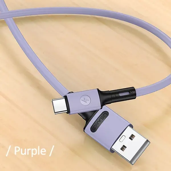 usams USB-C kabelis SJ436USB04 — 1 m, 2A Photo 2